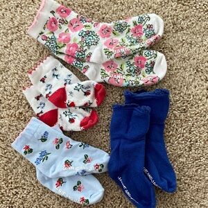 Janie and Jack Floral and Solid Socks Collection